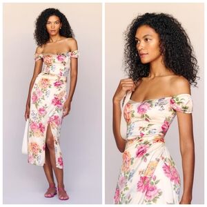 Reformation Genesis Silk Dress Giverny